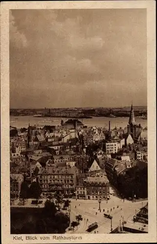 Ak Kiel in Schleswig Holstein, Blick vom Rathausturm