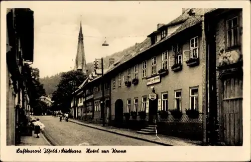 Ak Ilfeld Harztor in Thüringen, Hotel zur Krone