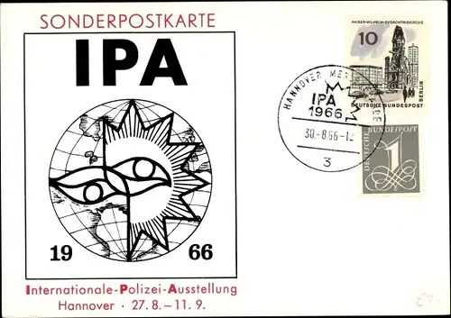 Ak Hannover in Niedersachsen, Internationale Polizei Ausstellung IPA 1966