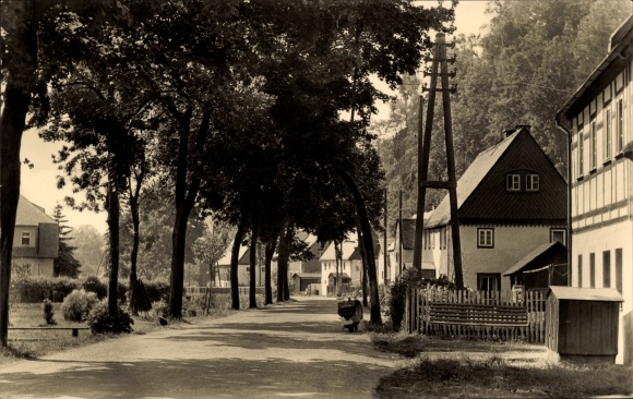 Ak Rechenberg Bienenmühle Erzgebirge, Hauptstraße Nr