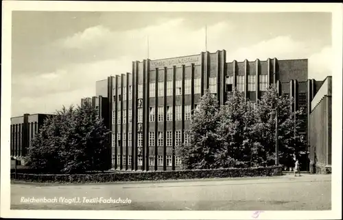 Ak Reichenbach im Vogtland, Höhere Textilfachschule