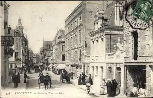 Ak Trouville Calvados, Nouvelle Rue