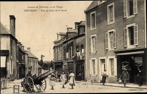 Ak Trévières Calvados, Rue du Pont de la Barre