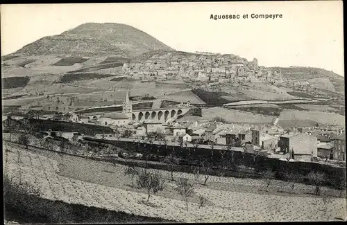 Ak Aguessac Aveyron, Compeyre, Panorama