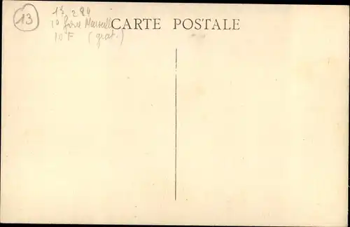 Ak Marseille Bouches du Rhône, Notre Dame de la Garde, Phare, Vieux Port