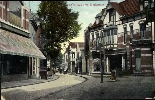 Ak Hilversum Nordholland, Kerkstraat