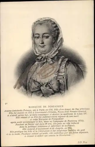 Künstler Ak Agnes Sorel ou Soreau, Mätresse des französischen Königs Ludwig XV