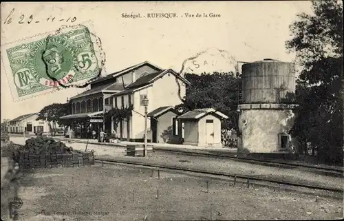 Ak Rufisque Senegal, Vue de la Gare
