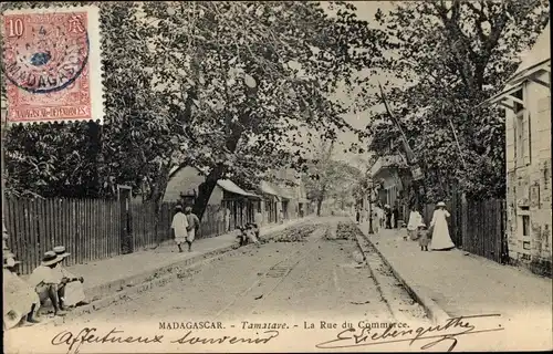 Ak Toamasina Tamatave Madagaskar, La Rue du Commerce