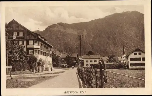 Ak Bayrischzell im Mangfallgebirge Oberbayern, Ortspartie