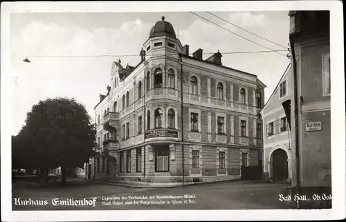 Ak Bad Hall Oberösterreich, Kurhaus Emilienhof