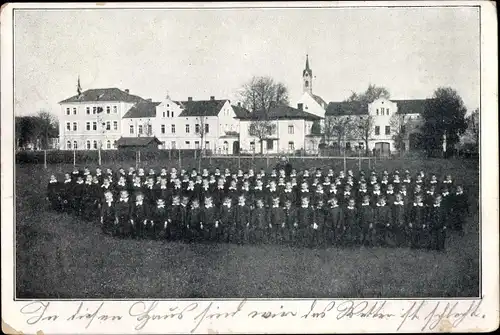 Ak Altötting in Oberbayern, Gruppenbild Jungen, St Franziskushaus