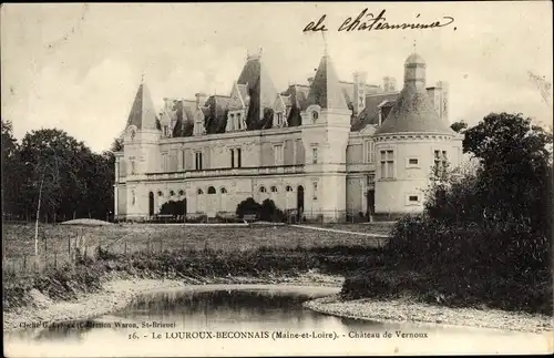 Ak Le Louroux Béconnais Maine et Loire, Chateau de Vernoux