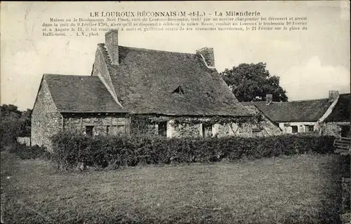 Ak Le Louroux Béconnais Maine et Loire, Le Milanderie