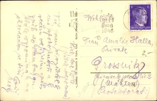 Ak Kiel in Schleswig Holstein, Germaniawerft, Nächtliche Stimmung