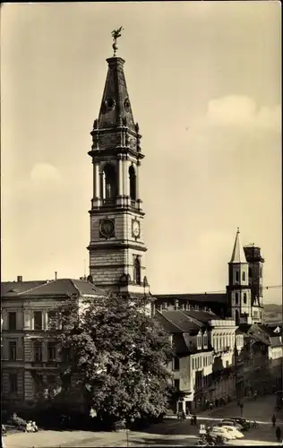 Ak Zittau in Sachsen, Johanneumturm und Türme der Johanniskirche