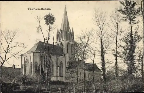 Ak Tour en Bessin Calvados, L'Eglise