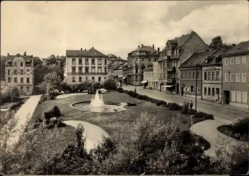 Ak Reichenbach im Vogtland, Park des Friedens an der Bahnhofstraße