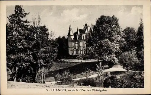 Ak Luanges Nièvre, Vue de la Cote des Chataigniers