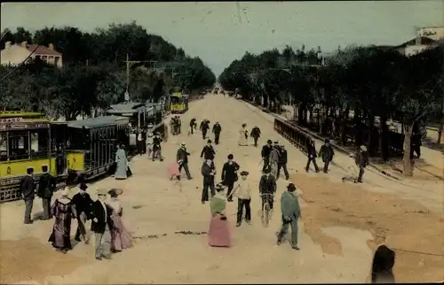 Ak Marseille Bouches du Rhône, Le Prado vu de la Plage