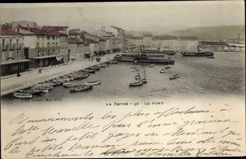 Ak La Seyne Bouches du Rhône, Le Port