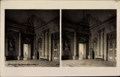 Stereo Ak Versailles Yvelines, Vestibule de la Chapelle