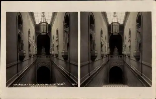 Stereo Ak Versailles Yvelines, Escalier des Salles de Crimee