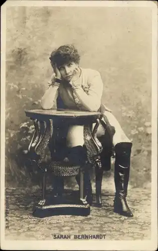 Ak Schauspielerin Sarah Bernhardt