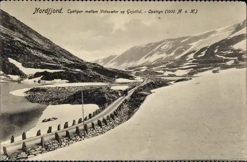 Ak Norwegen, Nordfjord, Tystigen mellem Videsaetor og Grjotlid