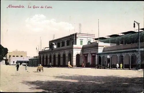 Ak Alexandria Ägypten, La Gare du Caire