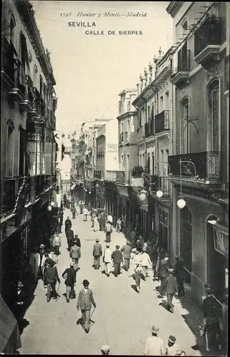 Ak Sevilla Andalusien Spanien, Calle de Sierpes