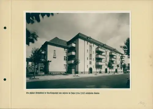 Foto Berlin, Großwäschereianlage, Wohnblock, Spar- und Bauverein