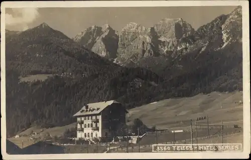 Ak Telfes im Stubai Tirol, Hotel Serles