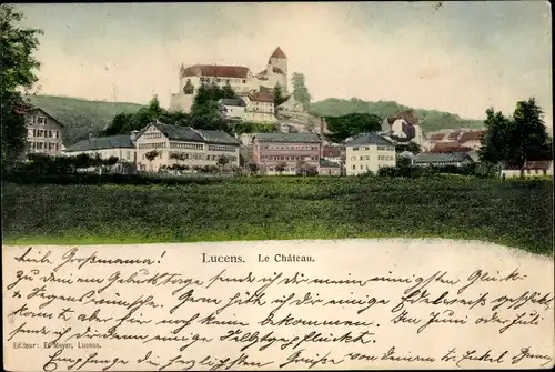 Ak Lucens Kanton Waadt, Le Chateau