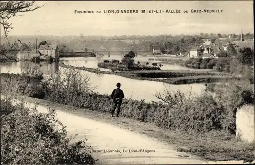 Ak Le Lion d'Angers Maine et Loire, Vallee de Grez Neuville