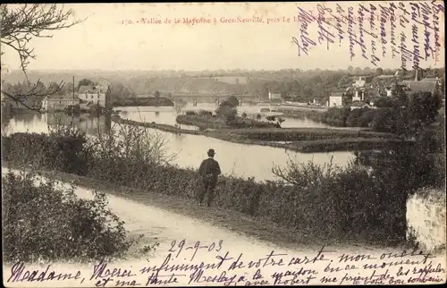 Ak Le Lion d'Angers Maine et Loire, Vallee de Grez Neuville