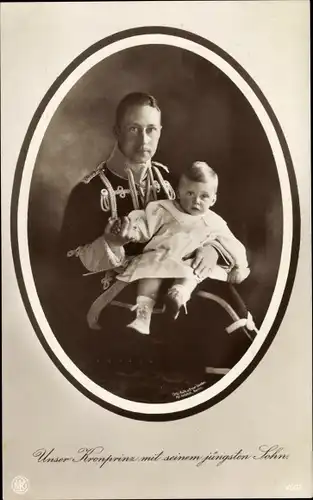 Ak Kronprinz Wilhelm von Preußen mit Sohn