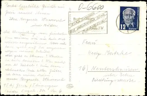 Ak Greiz im Vogtland, Straßenpartie