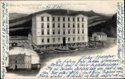 Ak Teichwolframsdorf Thüringen, Erholungsheim