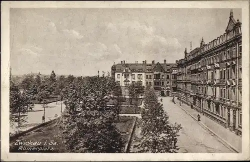 Ak Zwickau in Sachsen, Römerplatz