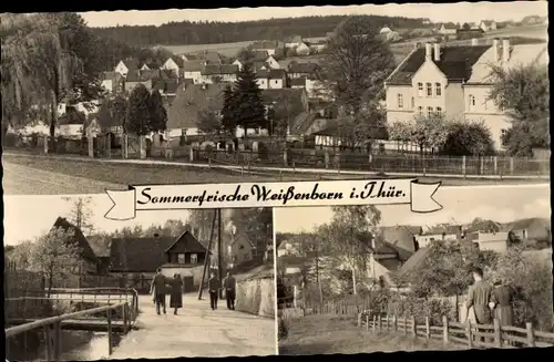Ak Weißenborn Holzland Thüringen, Gesamtansicht, Ortsansichten