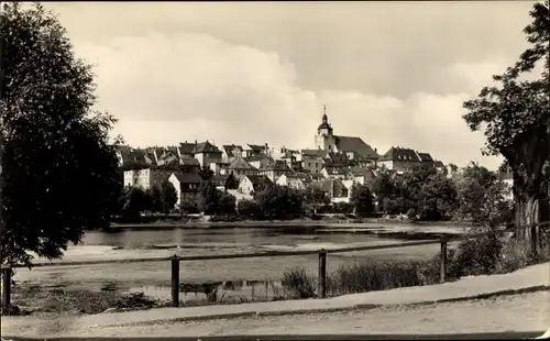 Ak Ronneburg in Thüringen, Baderteich, Gesamtansicht