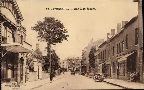 Ak Fourmies Nord, Rue Jean Jaures