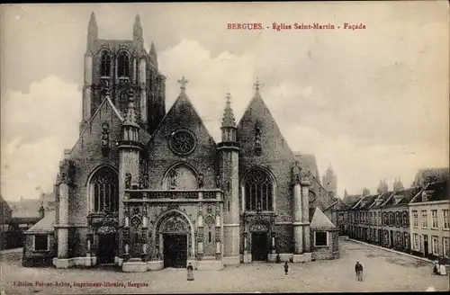 Ak Bergues Nord, Eglise Saint Martin