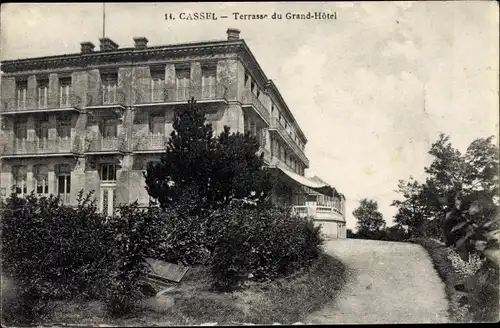 Ak Cassel Nord, Terrasse du Grand Hotel