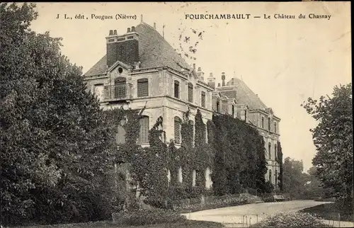 Ak Fourchambault Nièvre, Le Chateau du Chasnay