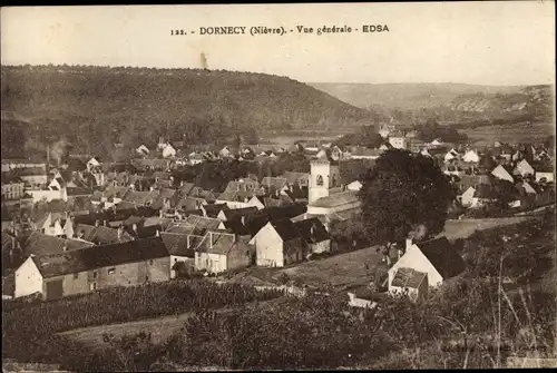 Ak Dornecy Nièvre, Vue generale