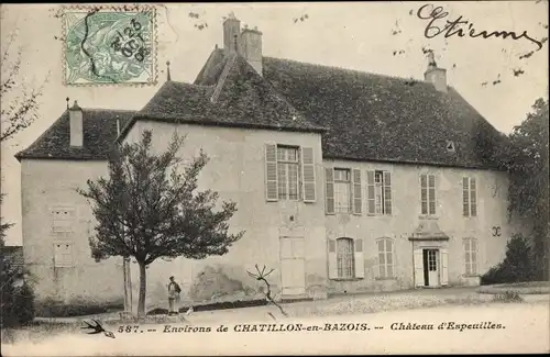 Ak Châtillon en Bazois Nièvre, Chateau d'Espeuilles