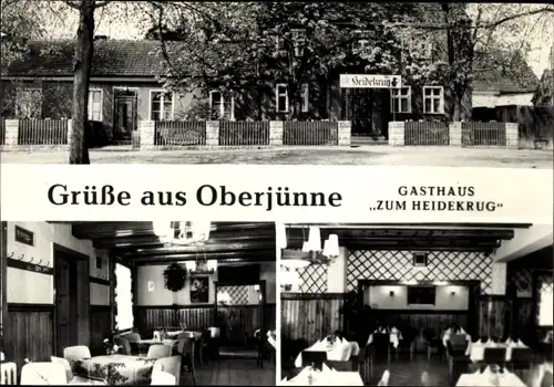 Ak Oberjünne Planebruch in Brandenburg, Gasthaus Zum Heidekrug