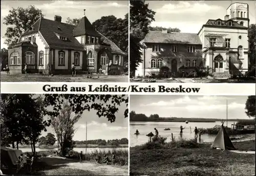 Ak Leißnitz in Brandenburg, Stadtpartie